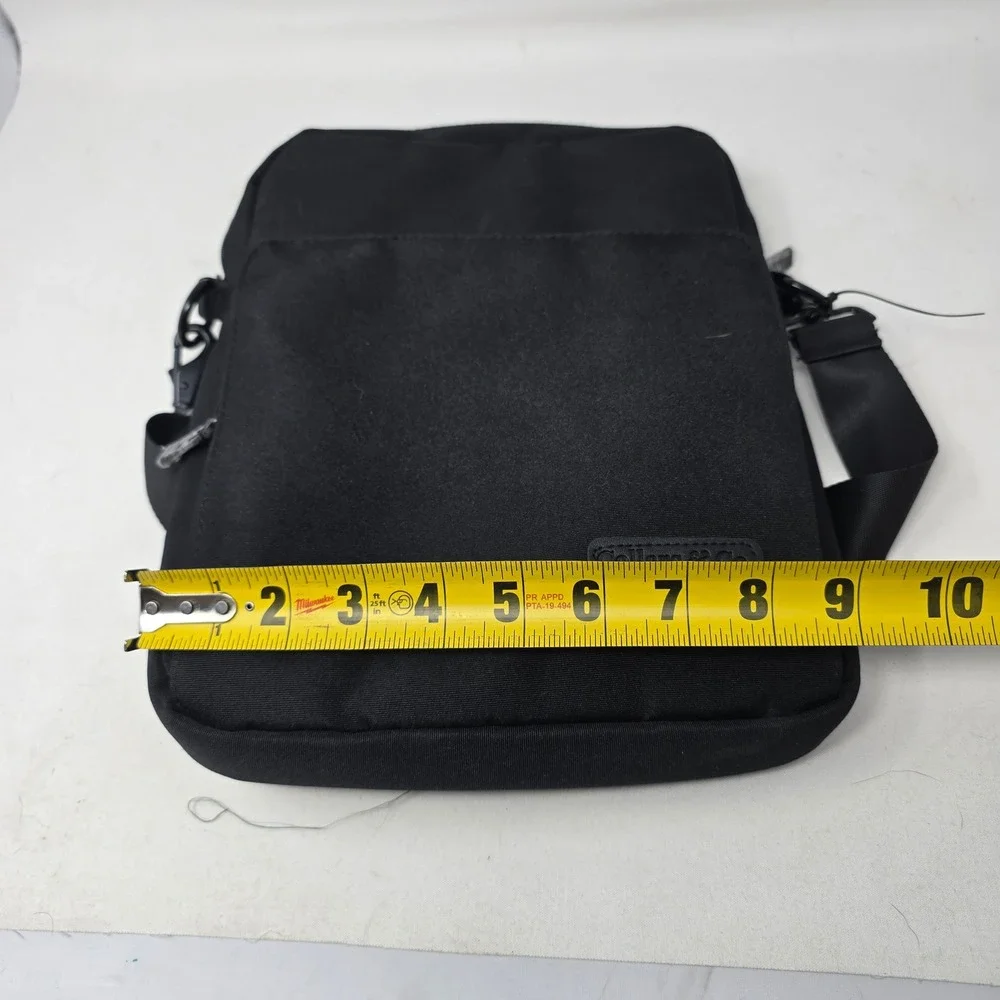 Collars & Co Jack Abrahams soho Messenger Workbook Bag Black business casual NEW